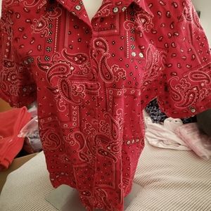 Red Handkerchief M Top